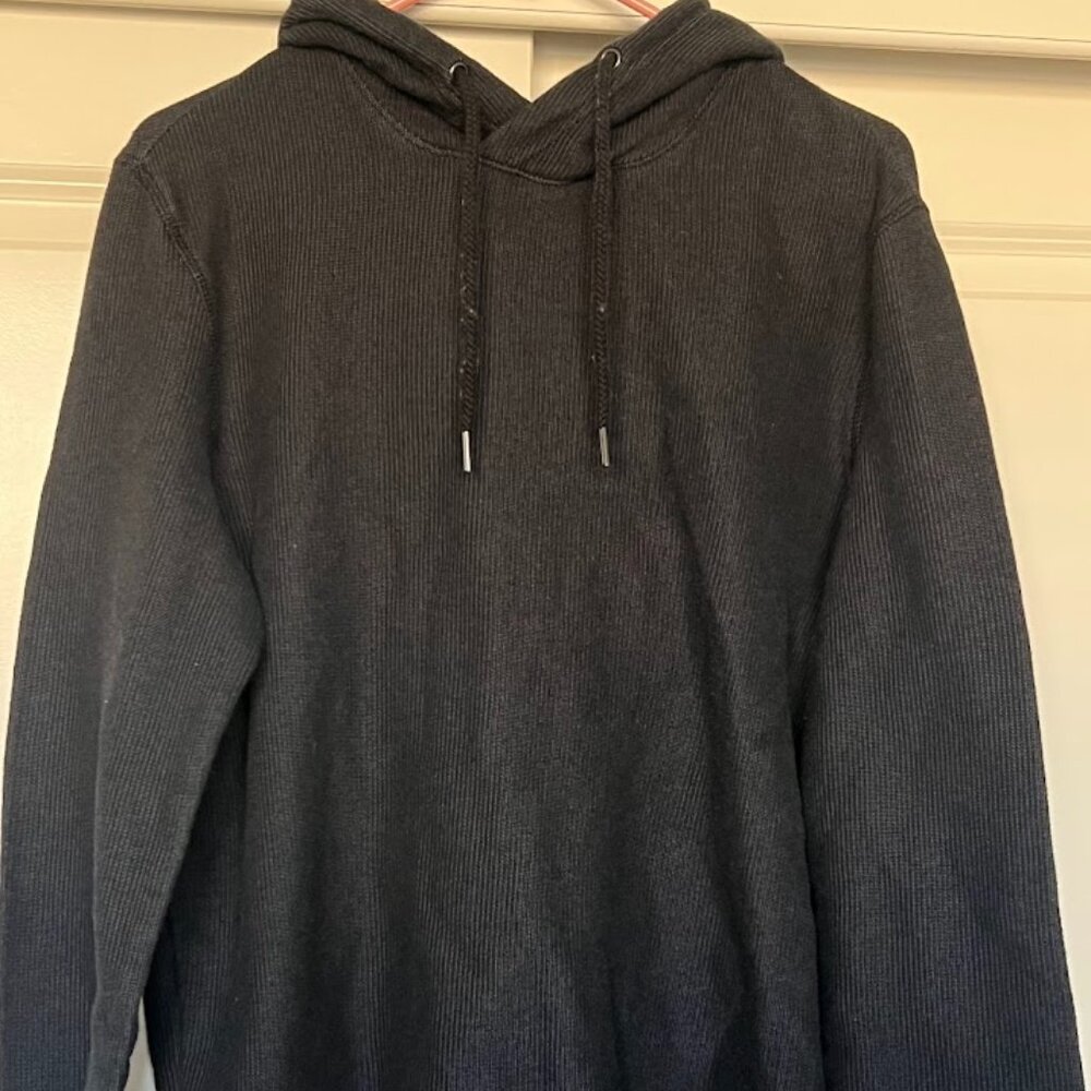 Banana Republic Blue Long Sleeve Hooded Sweater Hoodie Sweatshirt Size Large